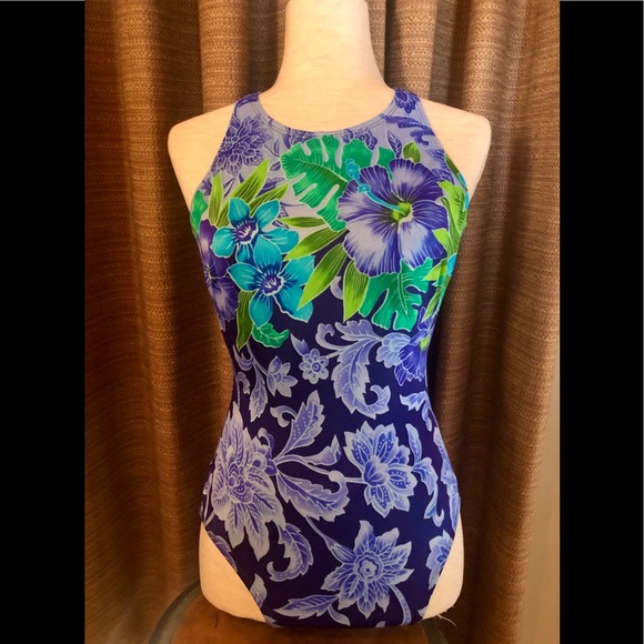 ELIZABETH STEWART ONE PIECE SWIMSUIT SIZE 12 - Picture 3 of 7